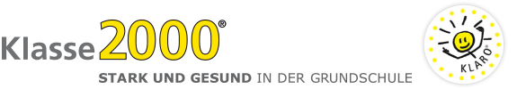 Logo Klasse 2000 - STARK UND GESUND in der Grundschule